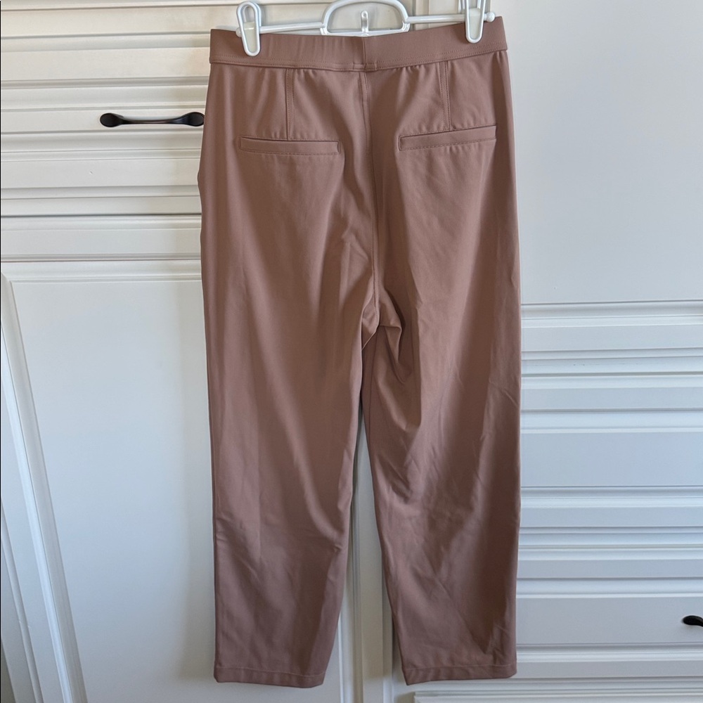High Waisted Pocket Ankle Length Tapered Work Pants - Picture 4 of 16